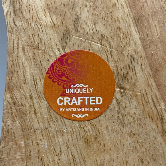 Wood Initial C Wall or Shelf Decor Boho - Picture 4 of 4